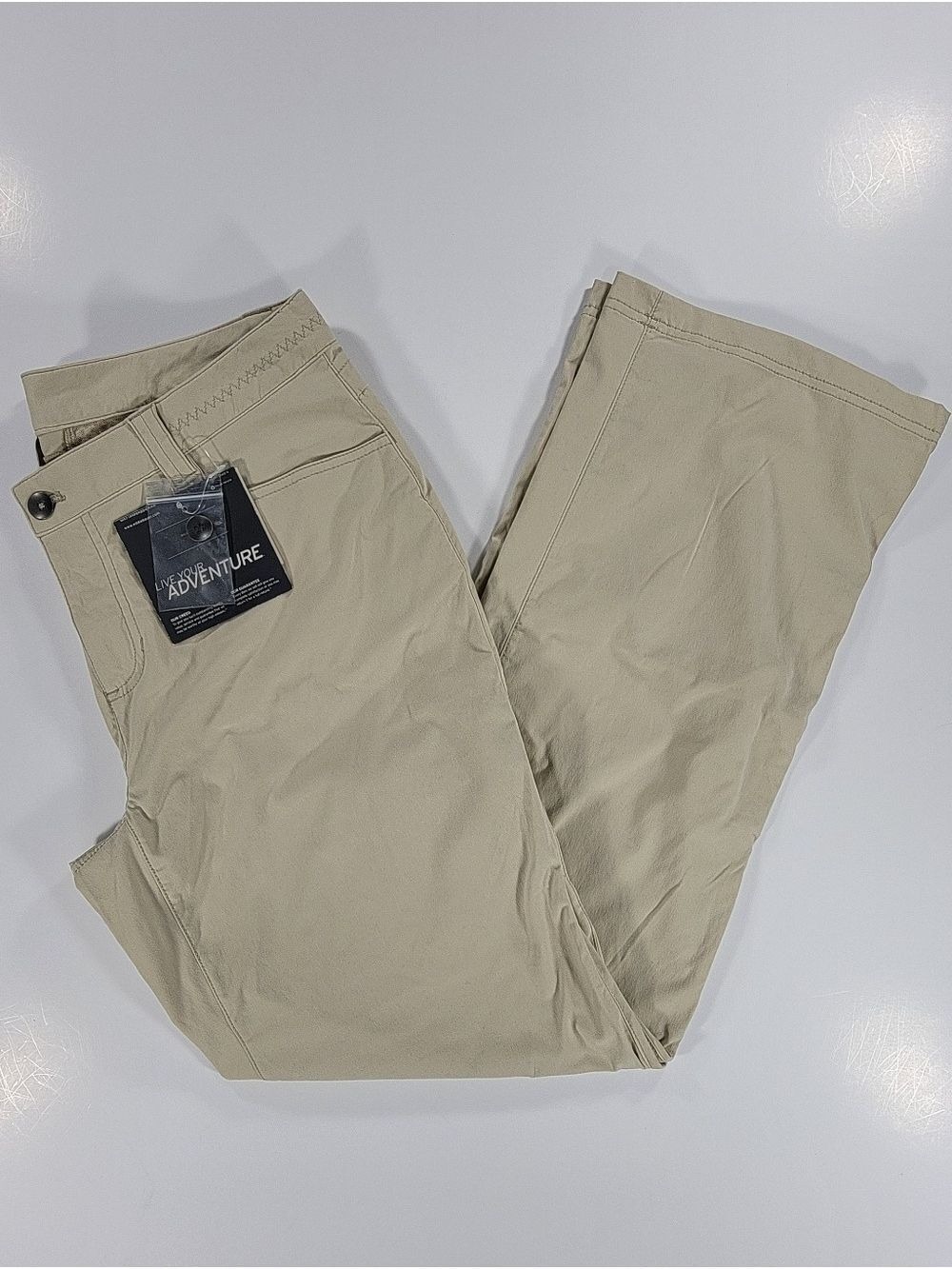NEW Eddie Bauer Travex Flexion Straight Roll-Tab Stretch Hiking Pants Women's 14